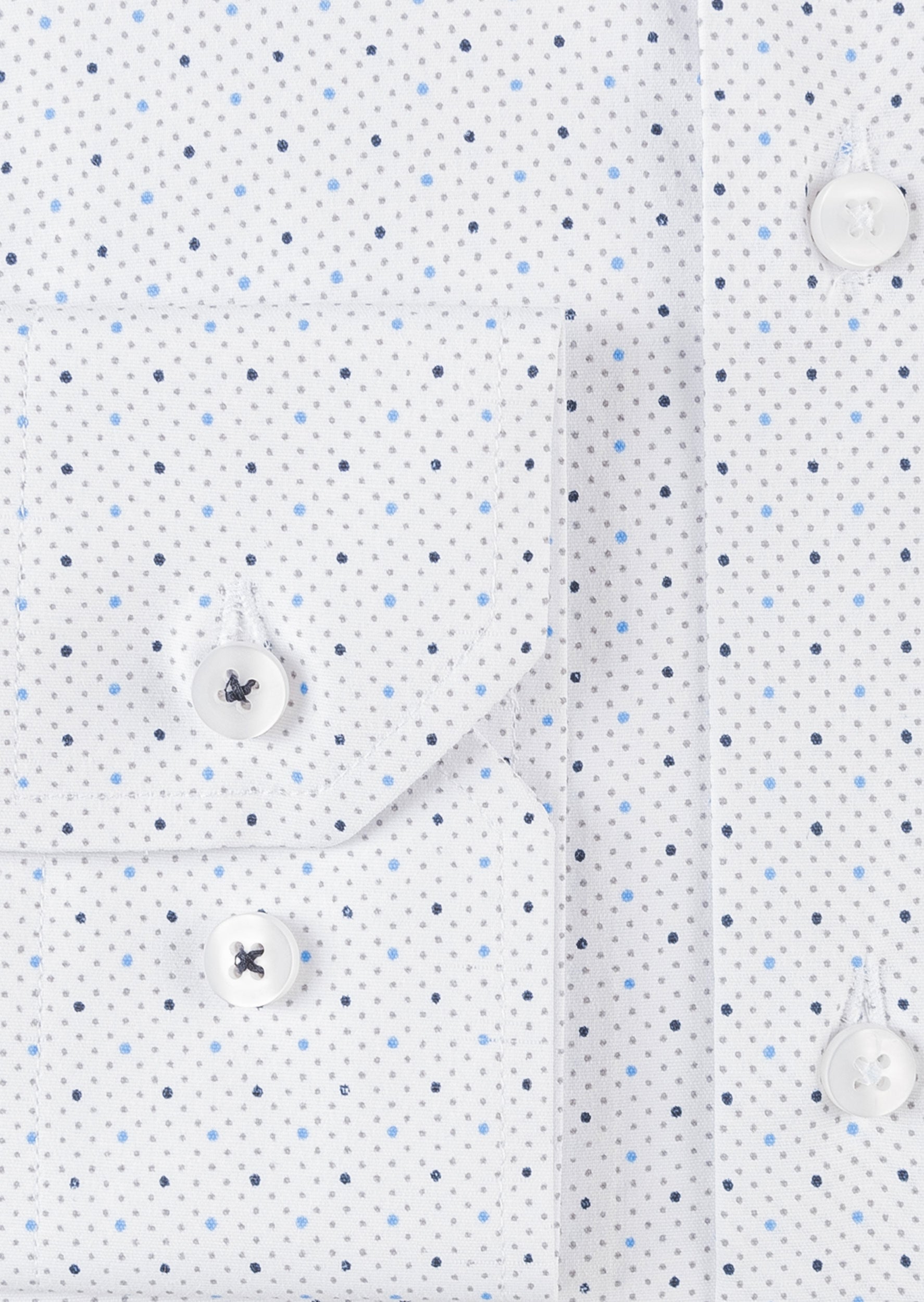 White - Navy Long Sleeve Shirt