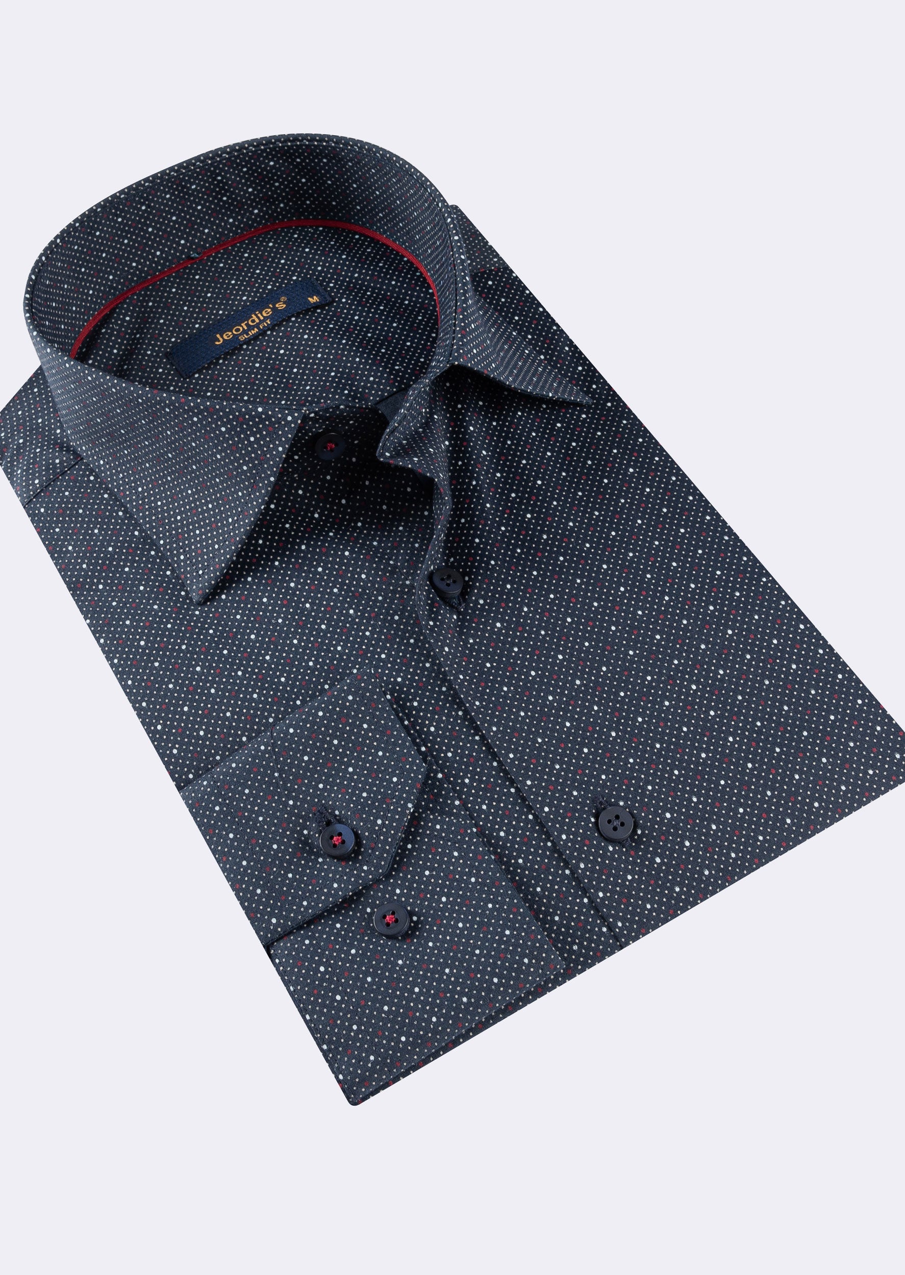 Navy - Burgundy Long Sleeve Shirt