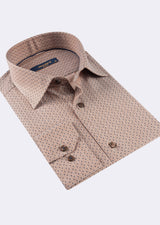 Brown - Navy Long Sleeve Shirt