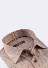 Brown - Navy Long Sleeve Shirt