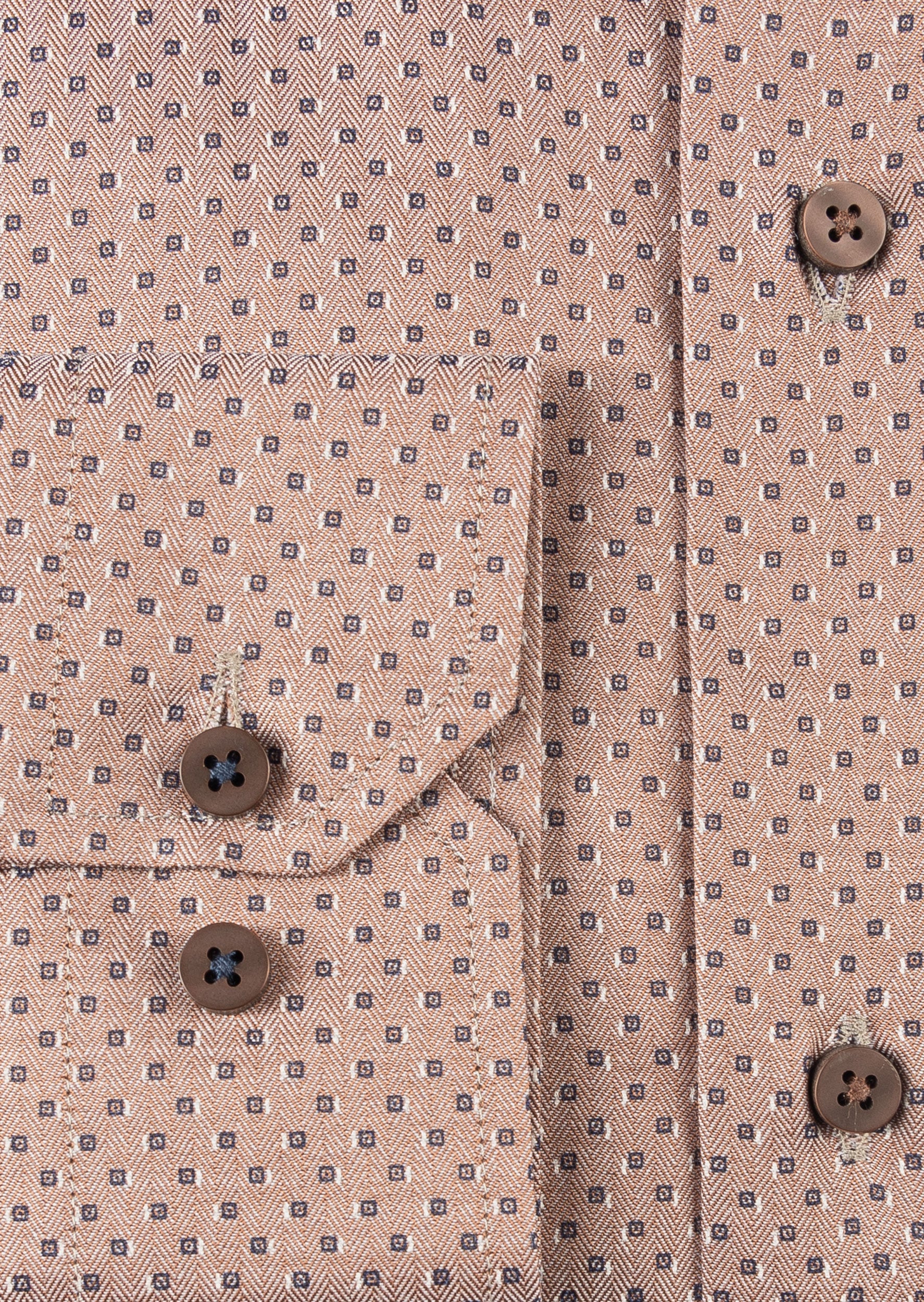 Brown - Navy Long Sleeve Shirt