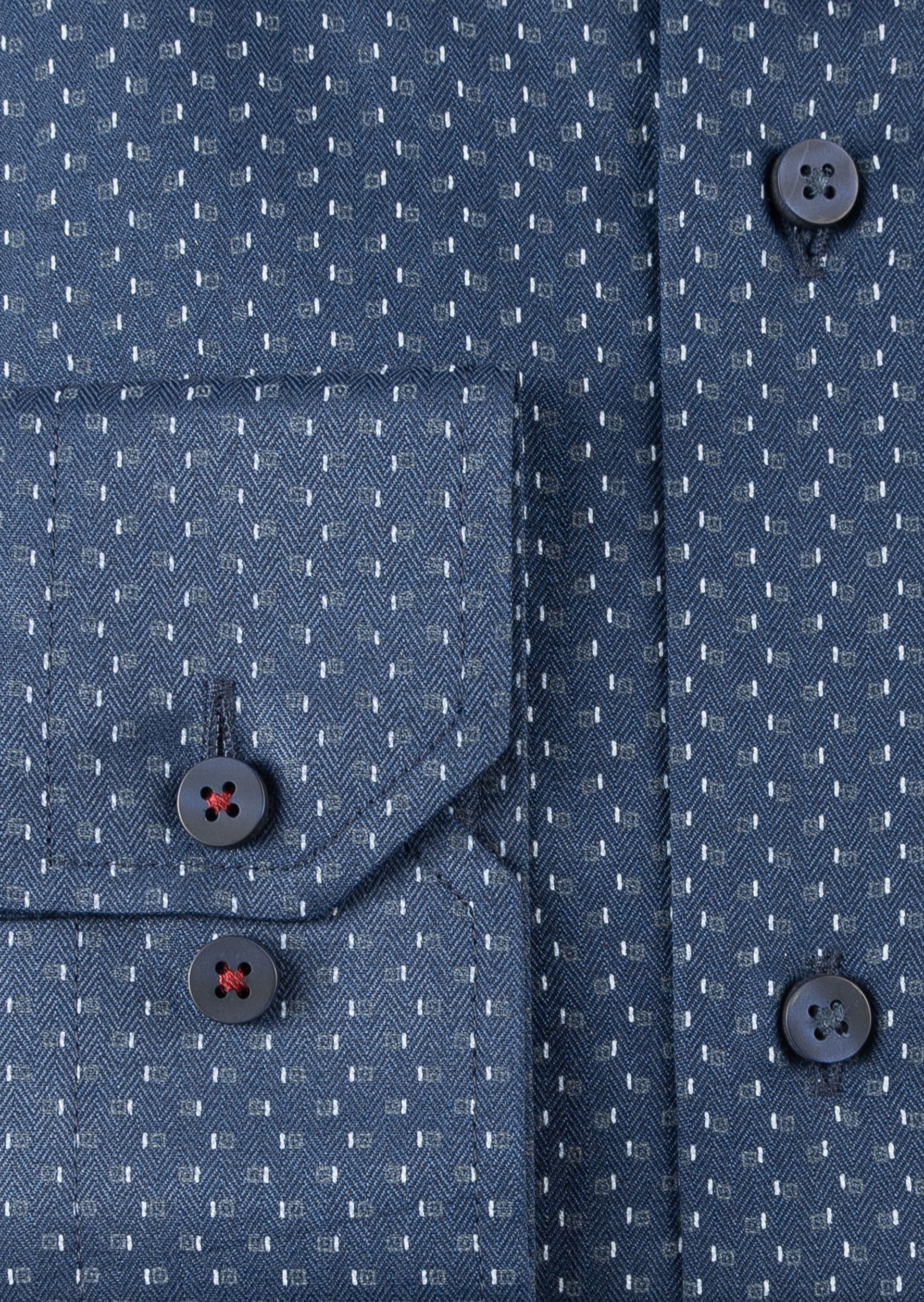 Navy - Grey Long Sleeve Shirt