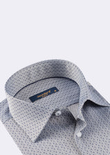Grey - Navy Long Sleeve Shirt