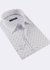 White - Brown Long Sleeve Shirt