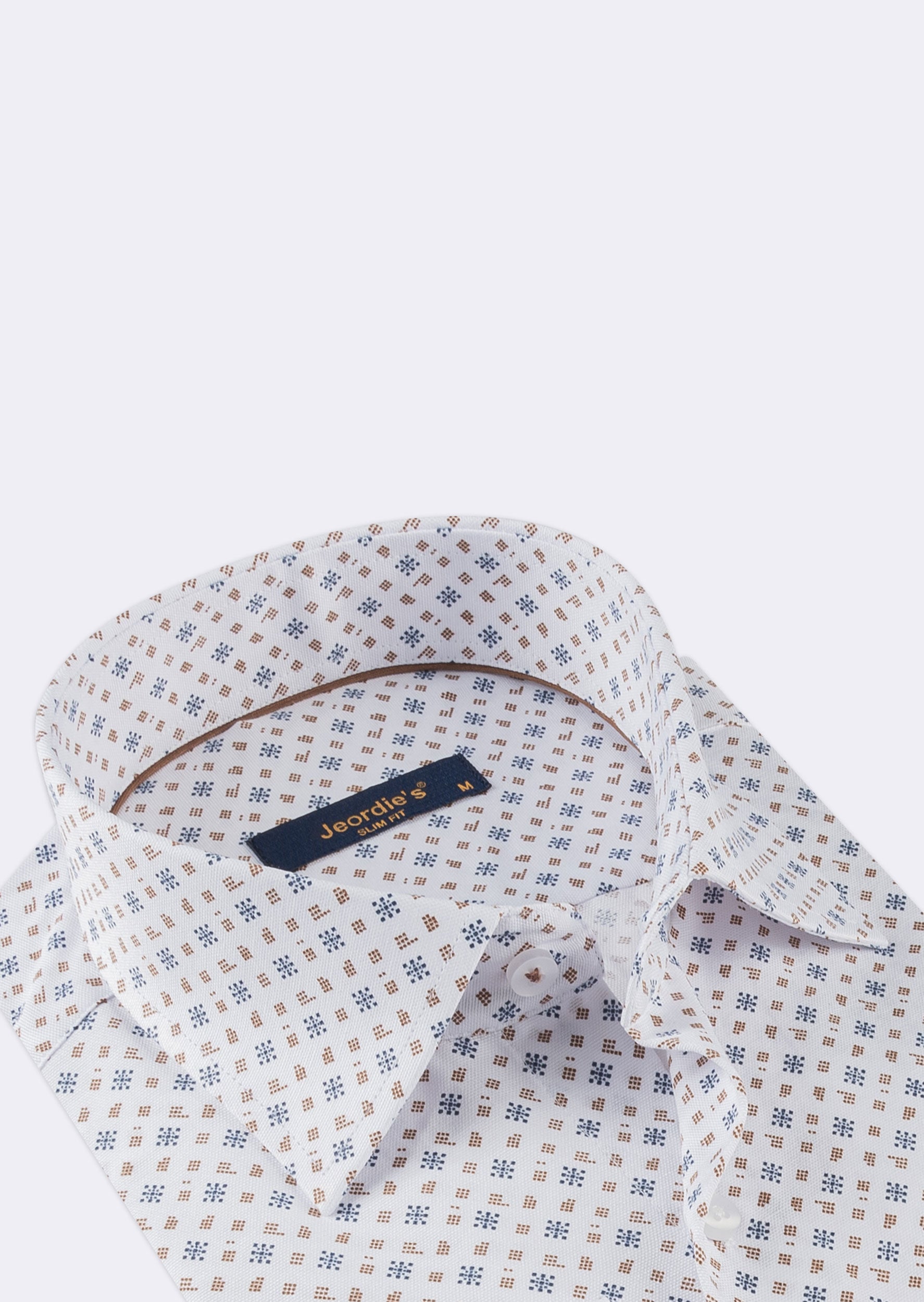 White - Brown Long Sleeve Shirt