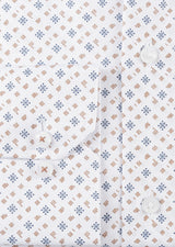 White - Brown Long Sleeve Shirt