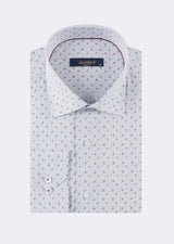 White - Navy Long Sleeve Shirt