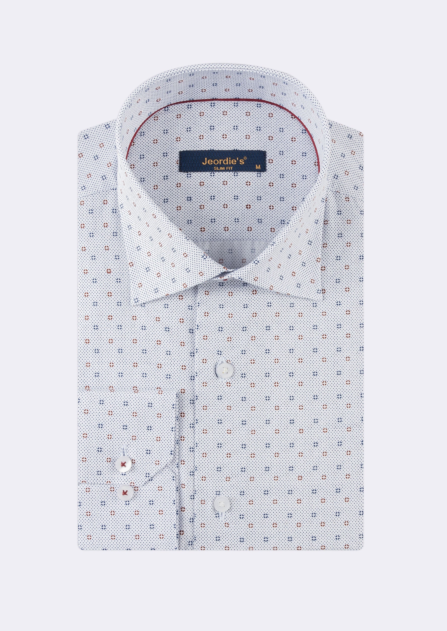 White - Navy Long Sleeve Shirt
