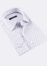 White - Navy Long Sleeve Shirt