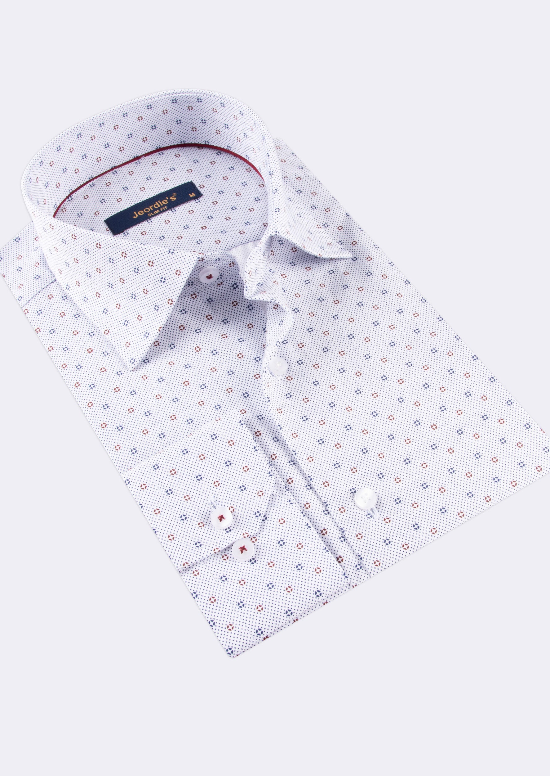 White - Navy Long Sleeve Shirt
