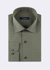 Green - Navy Long Sleeve Shirt