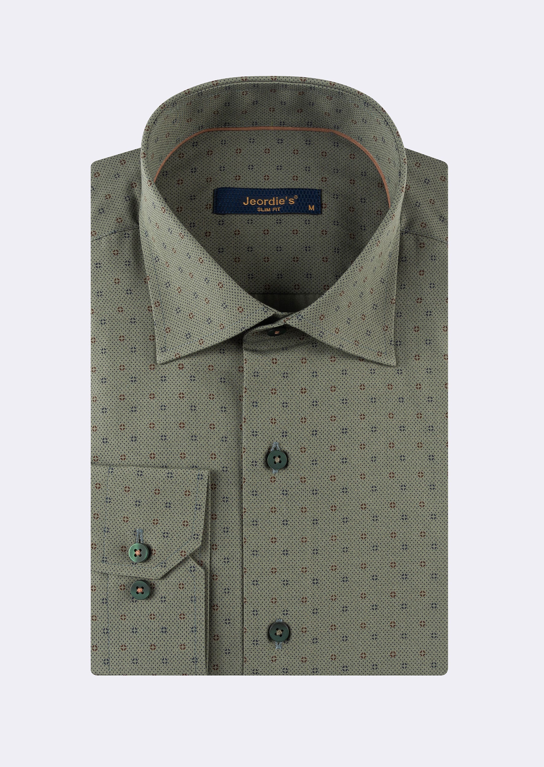 Green - Navy Long Sleeve Shirt