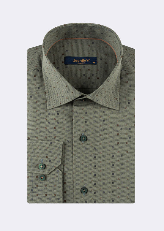 Green - Navy Long Sleeve Shirt