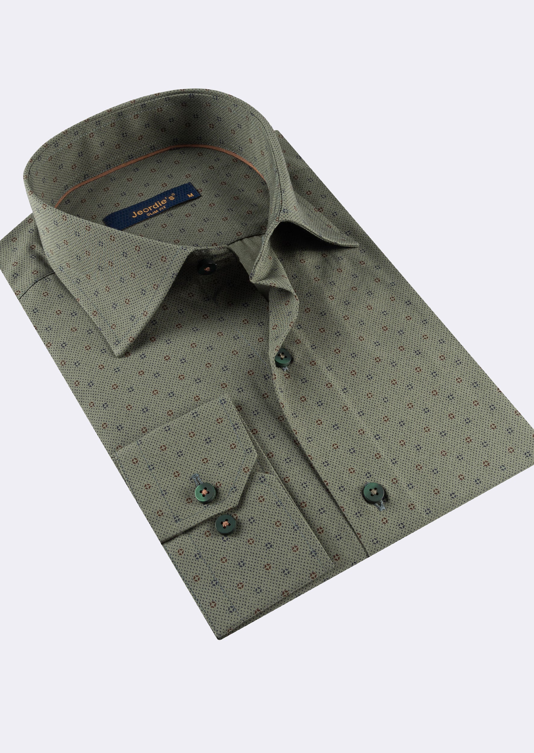 Green - Navy Long Sleeve Shirt
