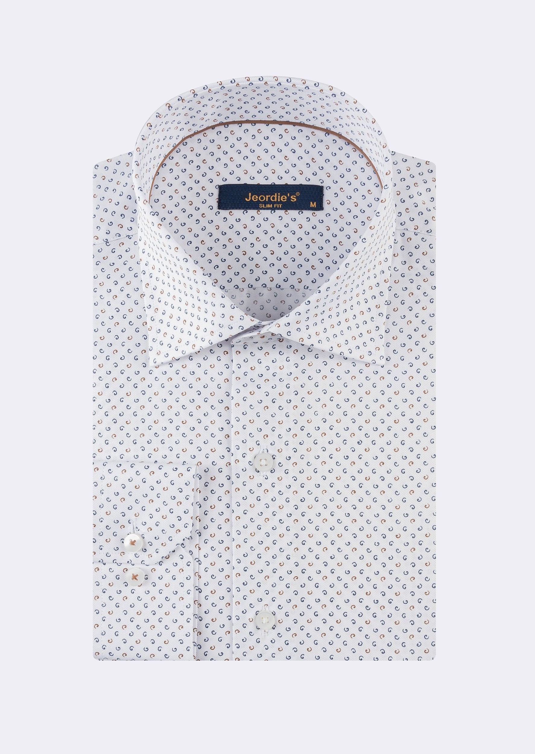 White - Navy Long Sleeve Shirt