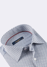 Grey - Navy Long Sleeve Shirt