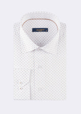 White - Brown Long Sleeve Shirt
