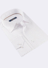 White - Brown Long Sleeve Shirt