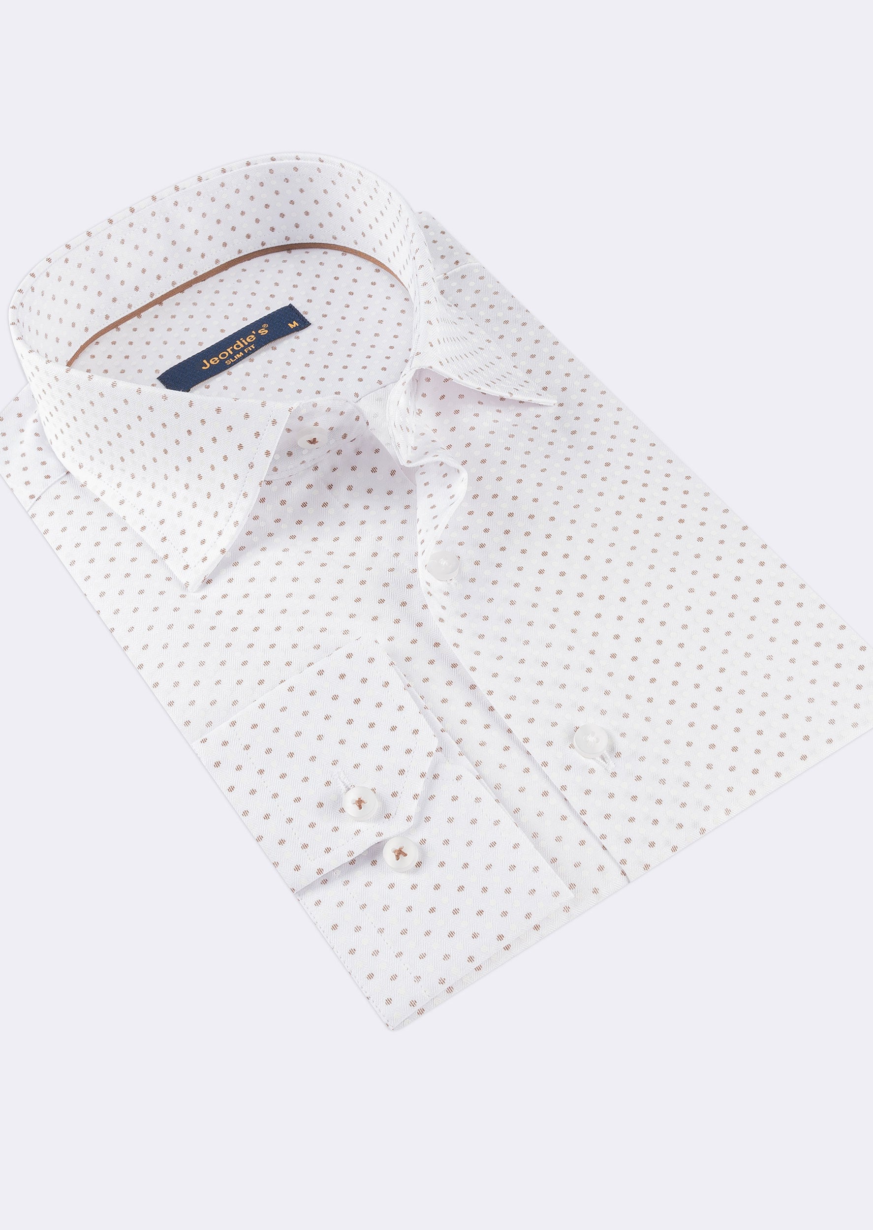 White - Brown Long Sleeve Shirt