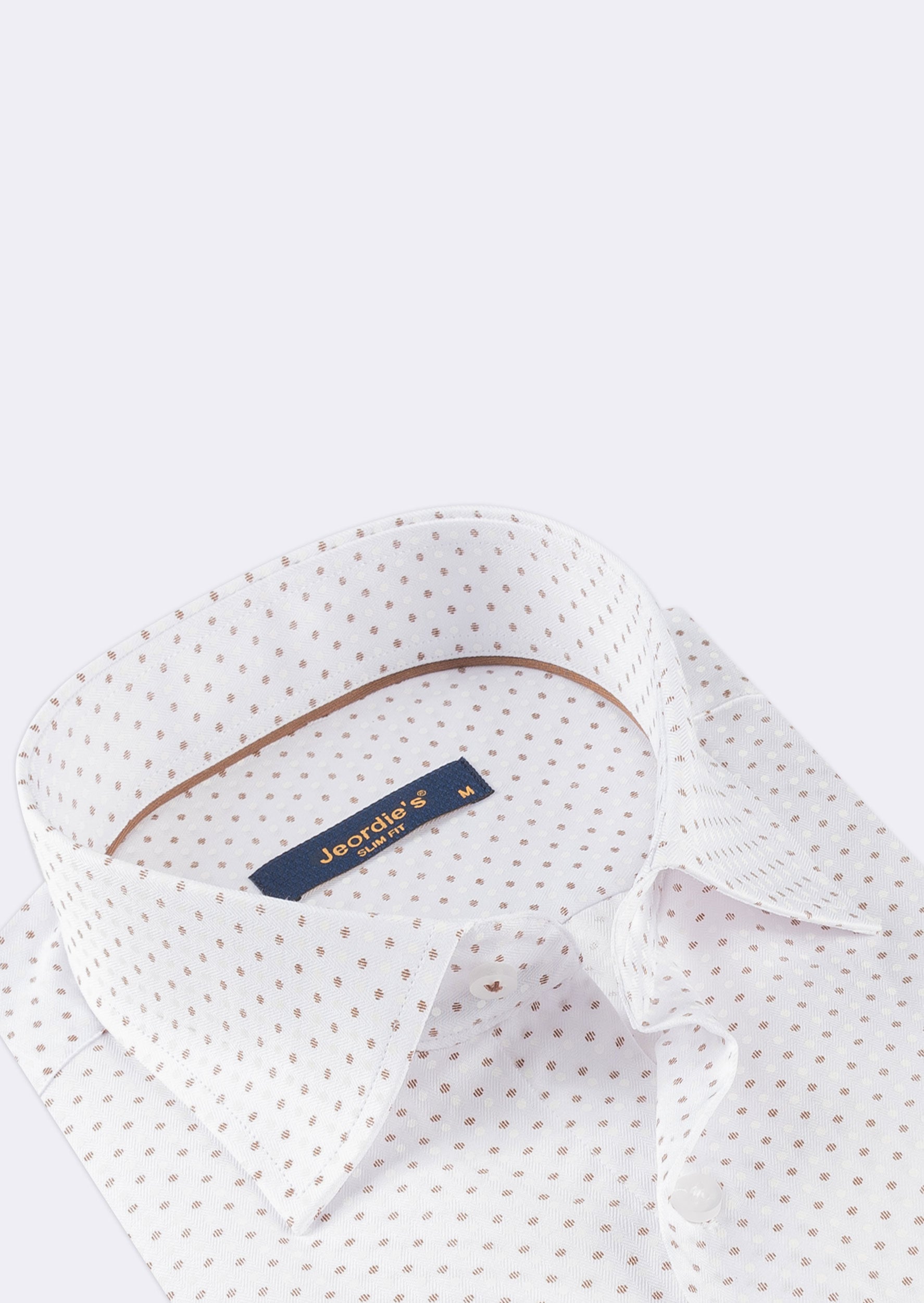 White - Brown Long Sleeve Shirt