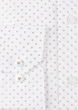 White - Brown Long Sleeve Shirt