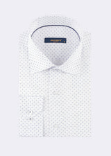 White - Navy Long Sleeve Shirt