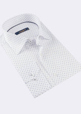 White - Navy Long Sleeve Shirt