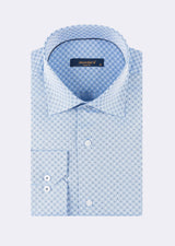 Blue - White Long Sleeve Shirt