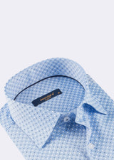 Blue - White Long Sleeve Shirt