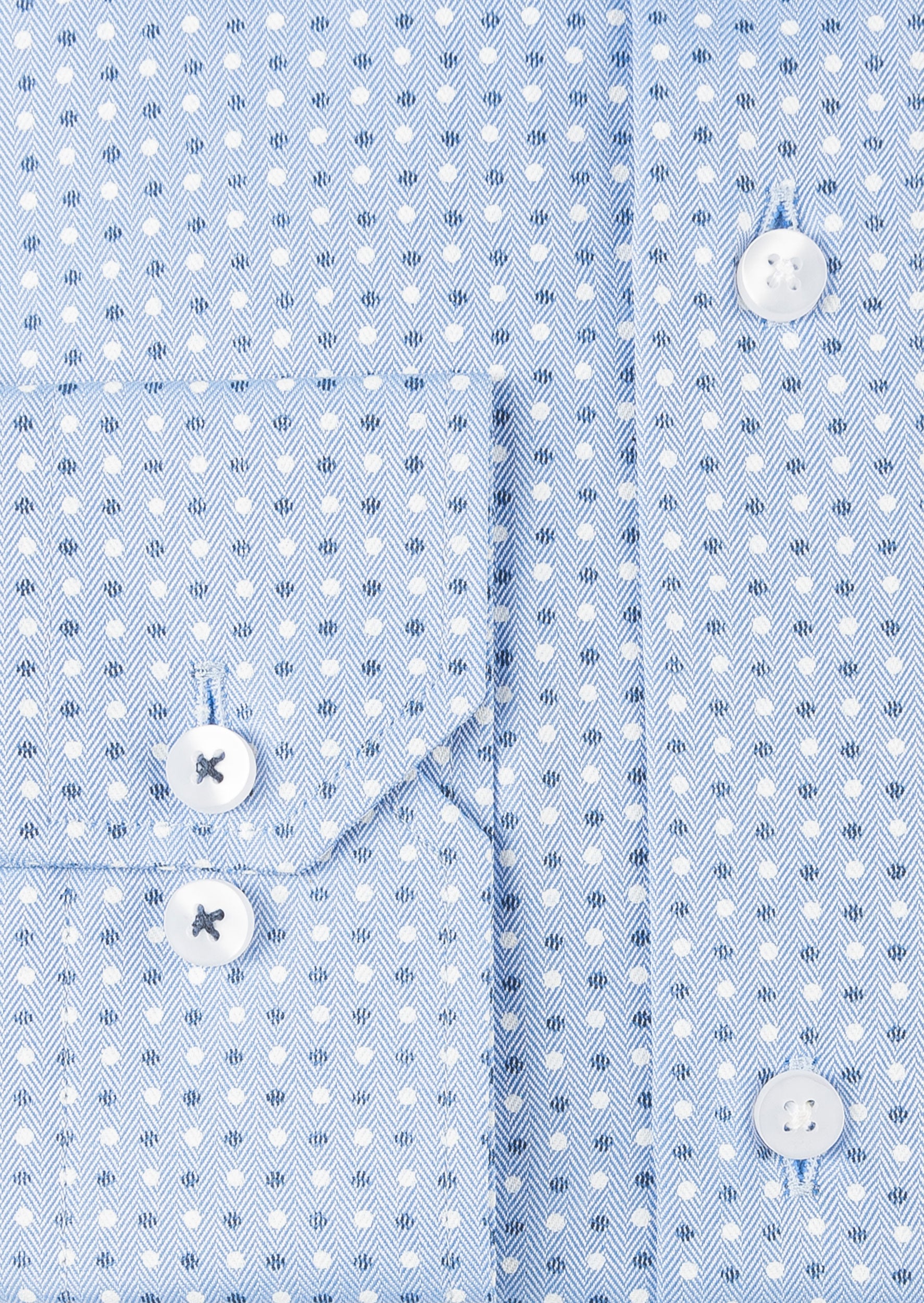 Blue - White Long Sleeve Shirt
