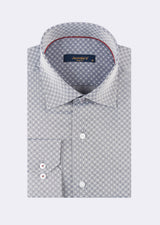 Grey - White Long Sleeve Shirt
