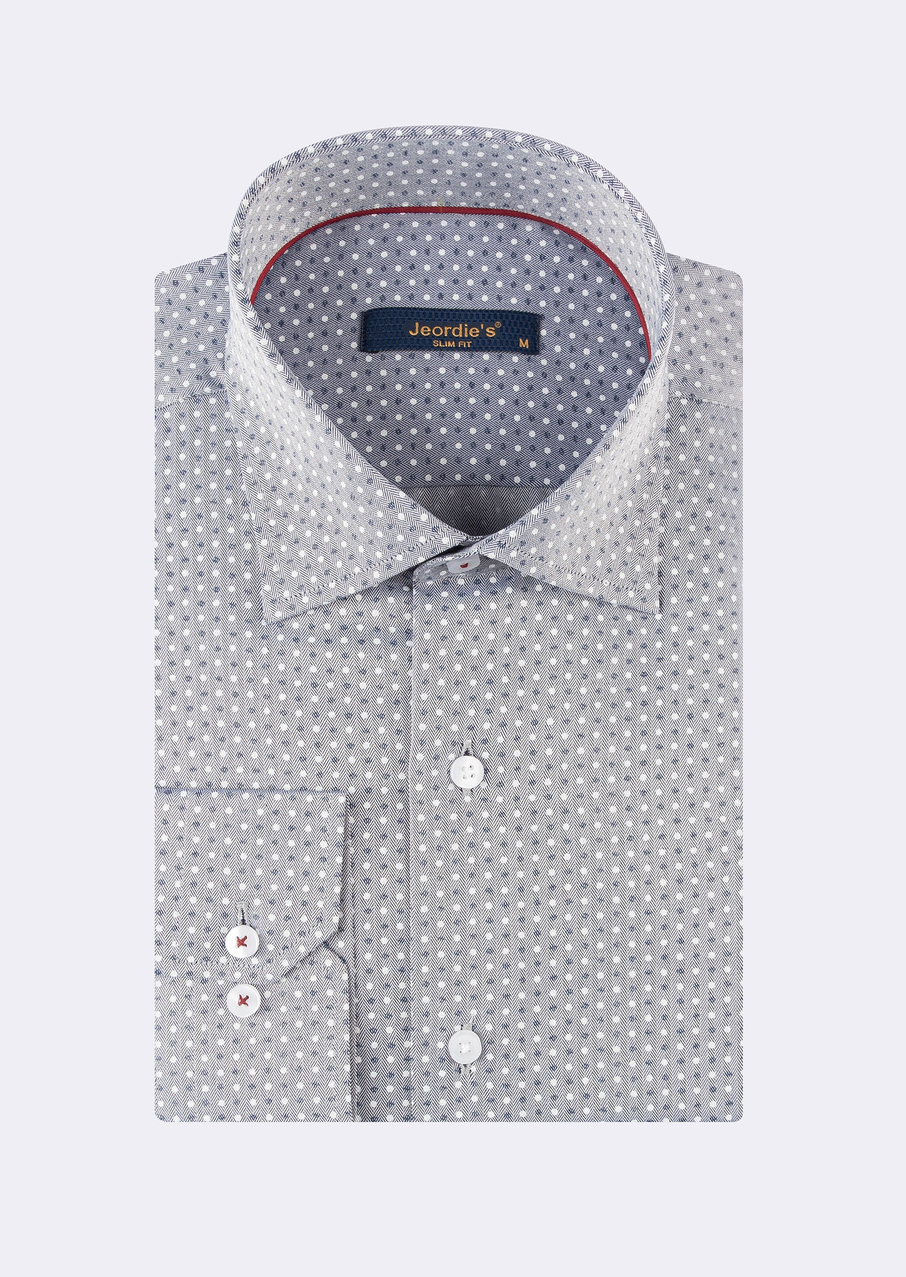 Grey - White Long Sleeve Shirt