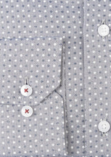 Grey - White Long Sleeve Shirt