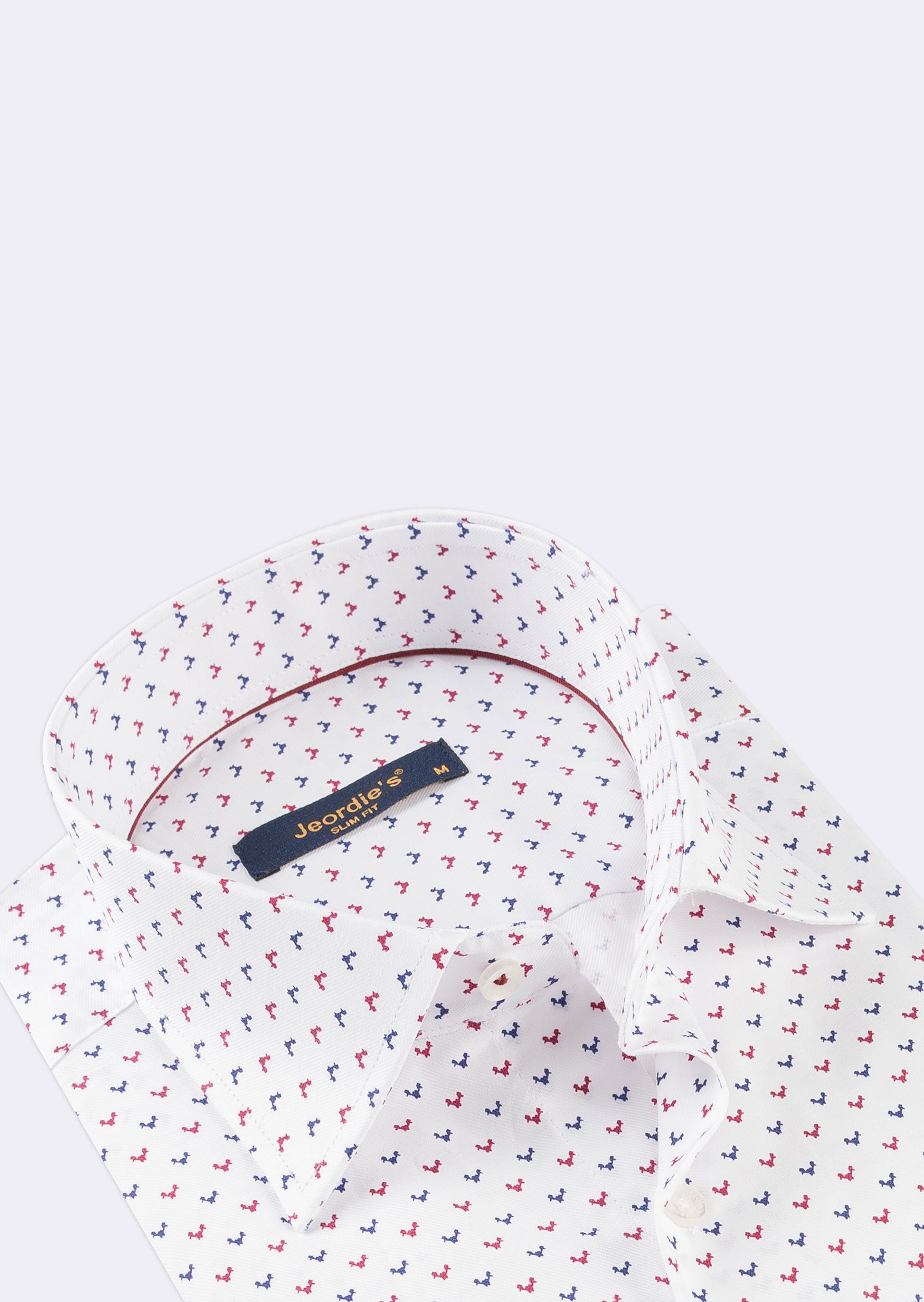 White - Burgundy Long Sleeve Shirt