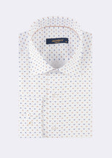 White - Brown Long Sleeve Shirt