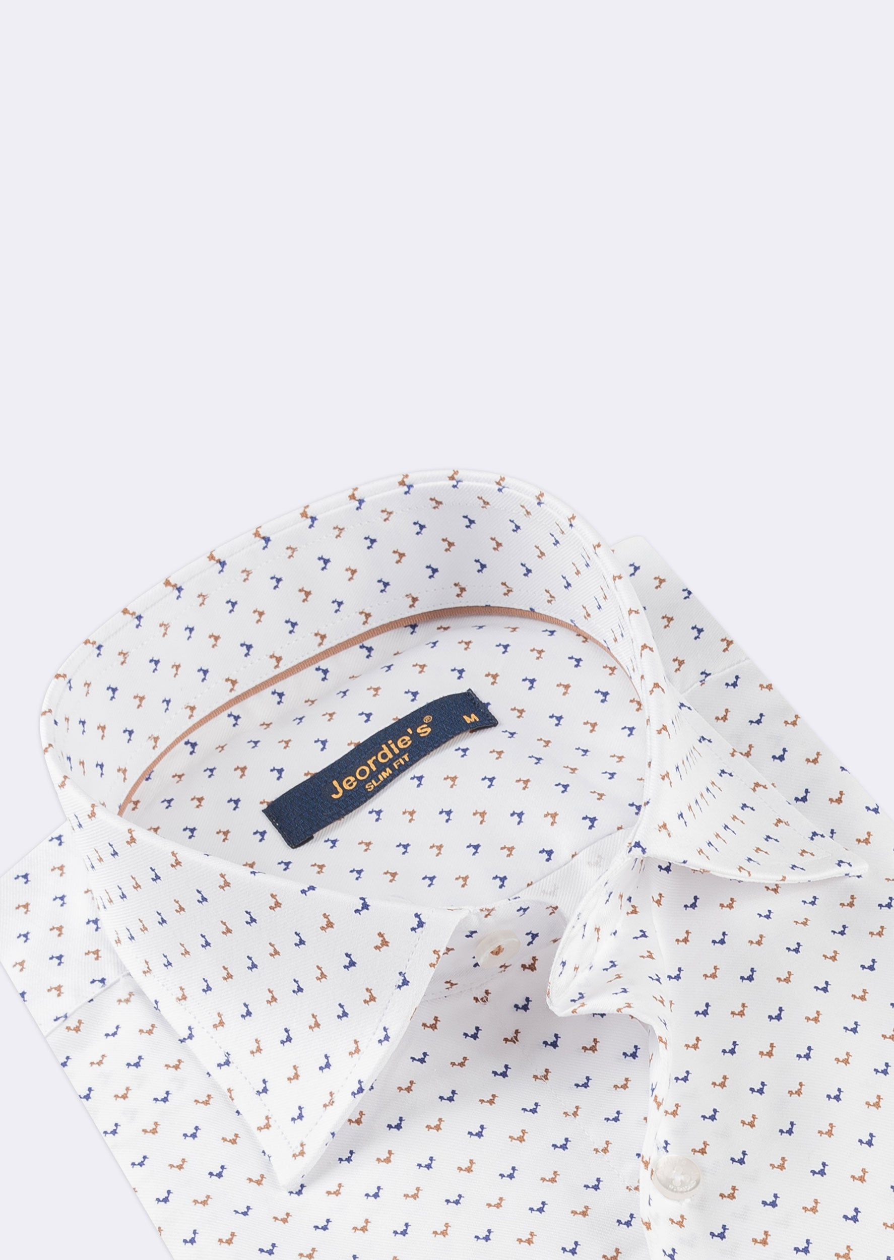 White - Brown Long Sleeve Shirt