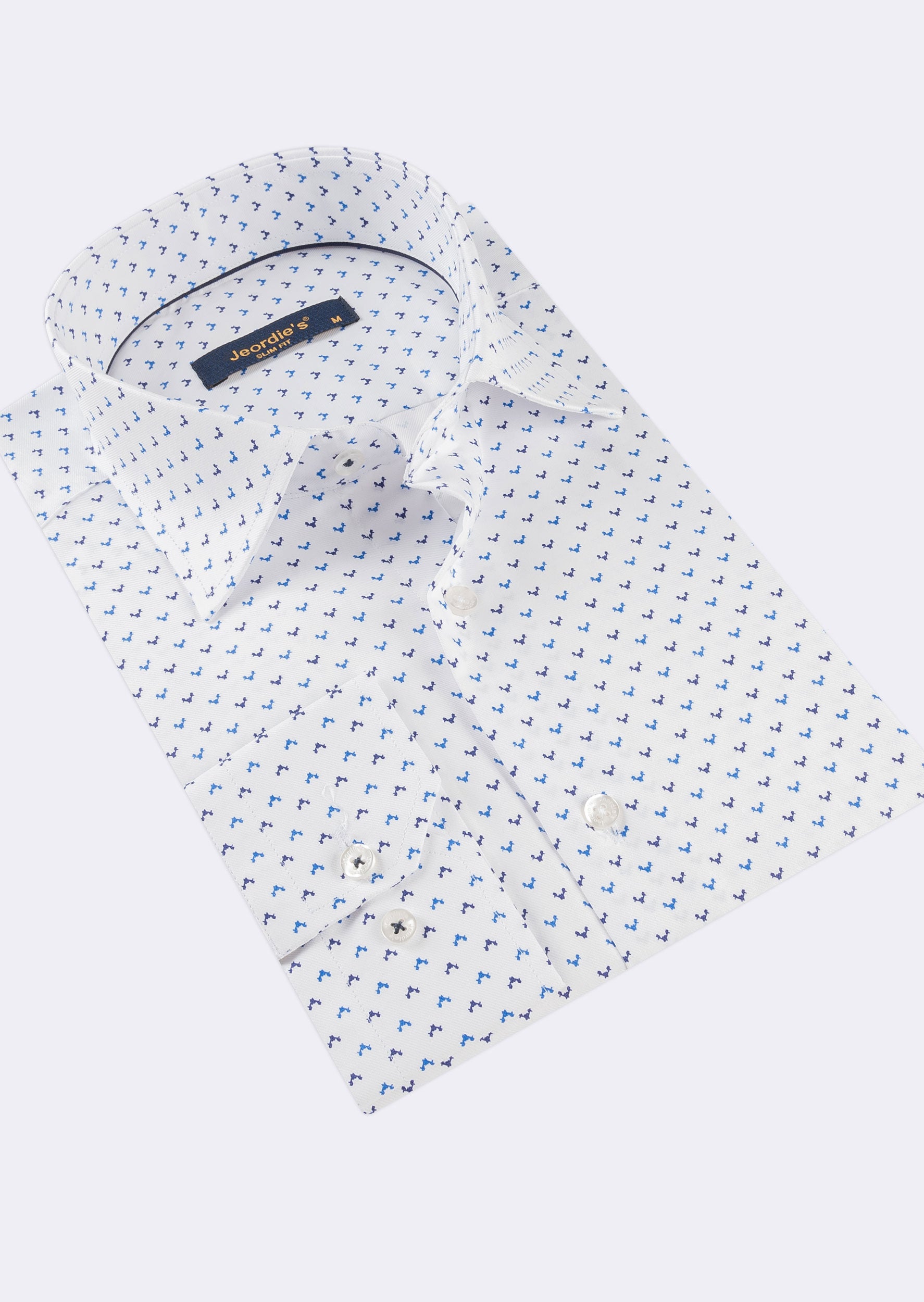 White - Navy Long Sleeve Shirt