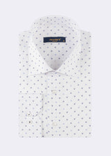White - Navy Long Sleeve Shirt