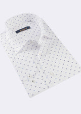 White - Navy Long Sleeve Shirt