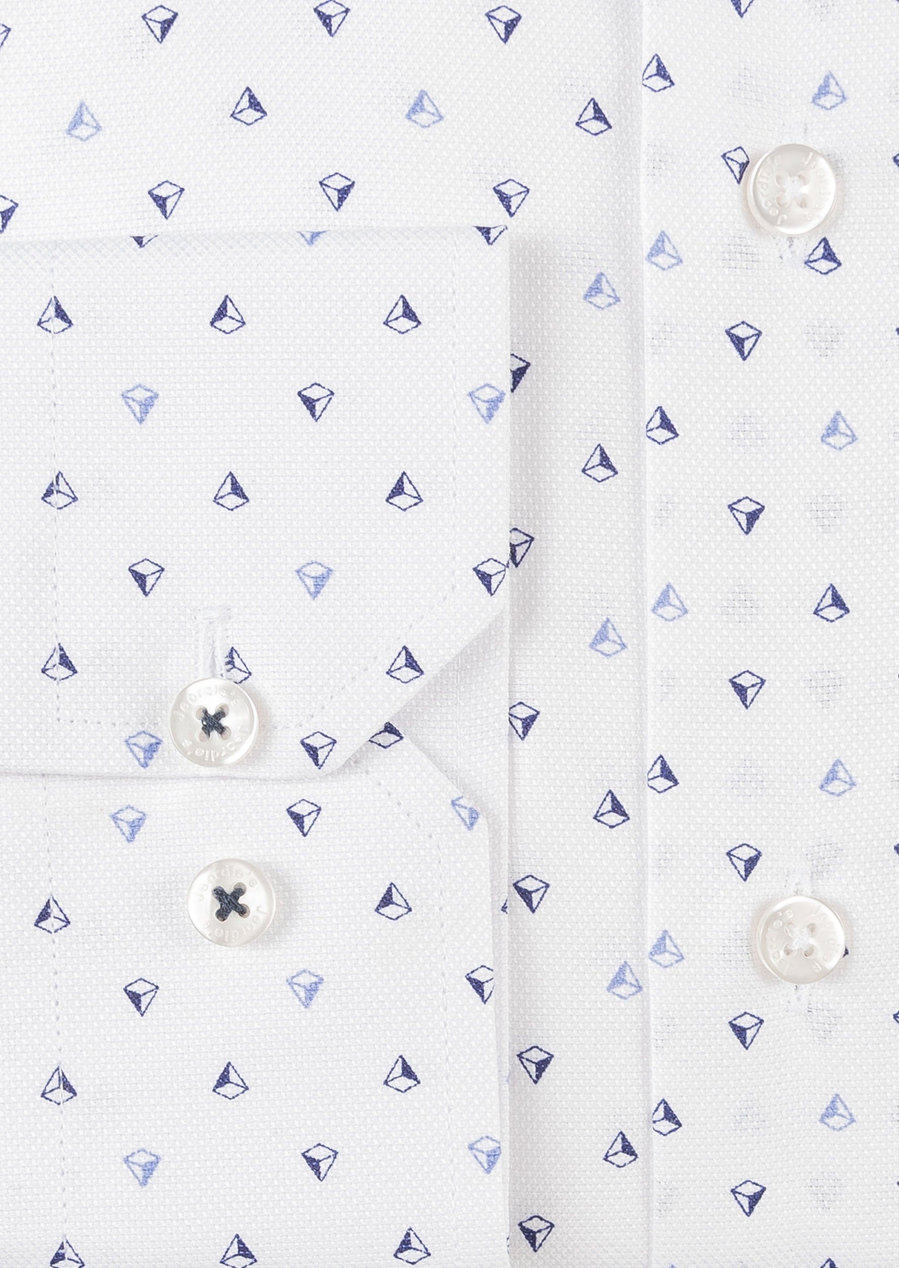 White - Navy Long Sleeve Shirt
