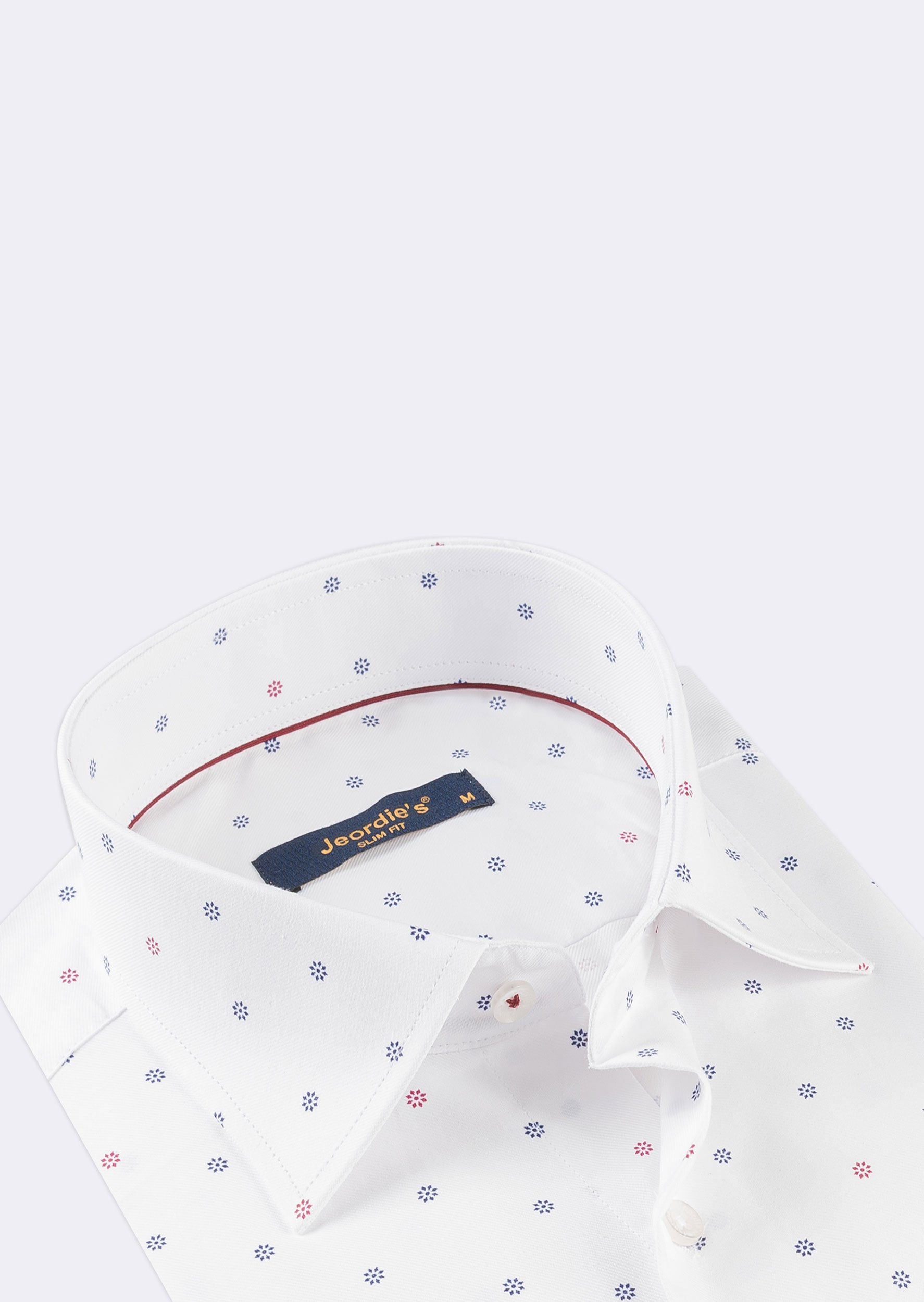 White - Burgundy Long Sleeve Shirt