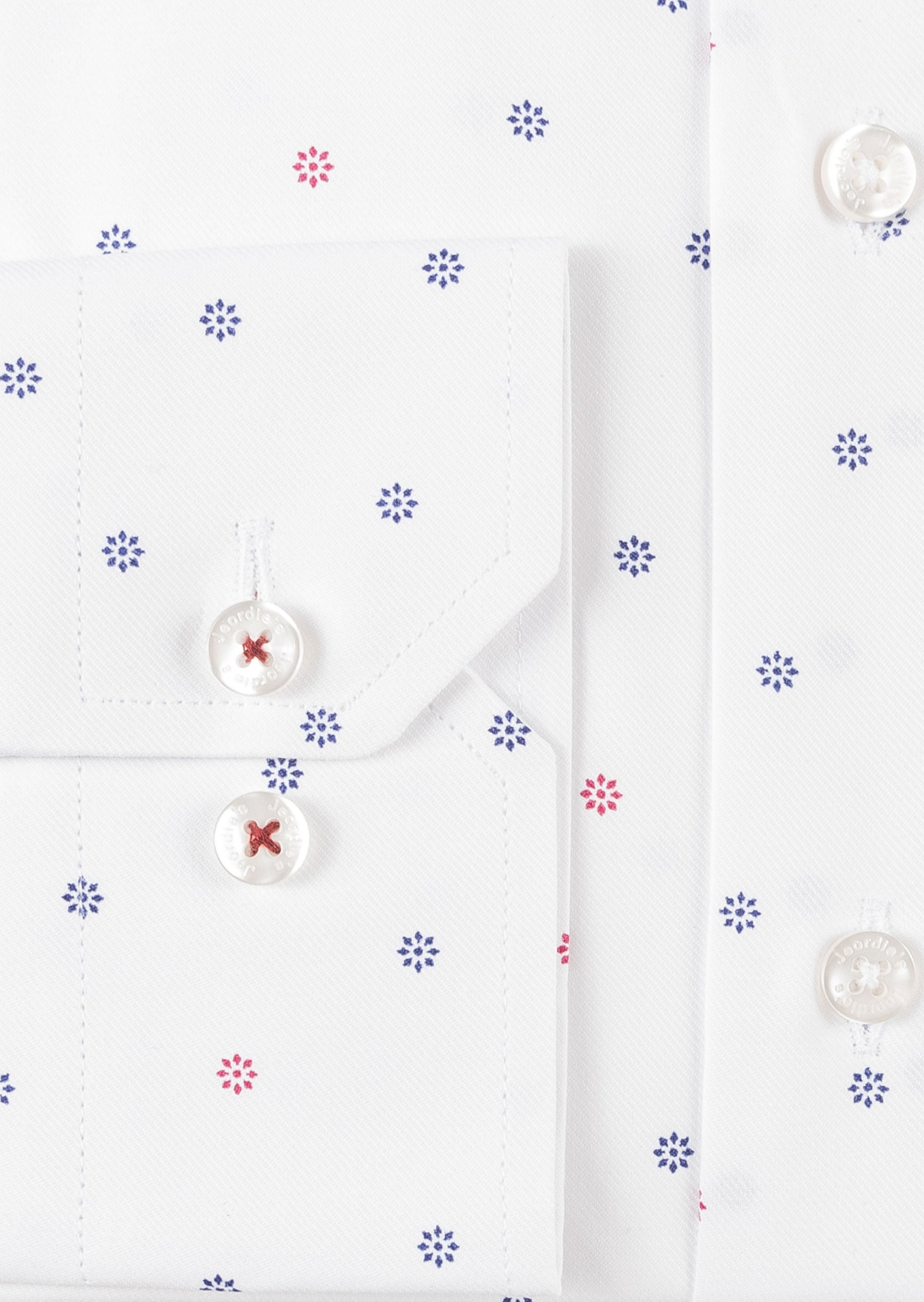 White - Burgundy Long Sleeve Shirt