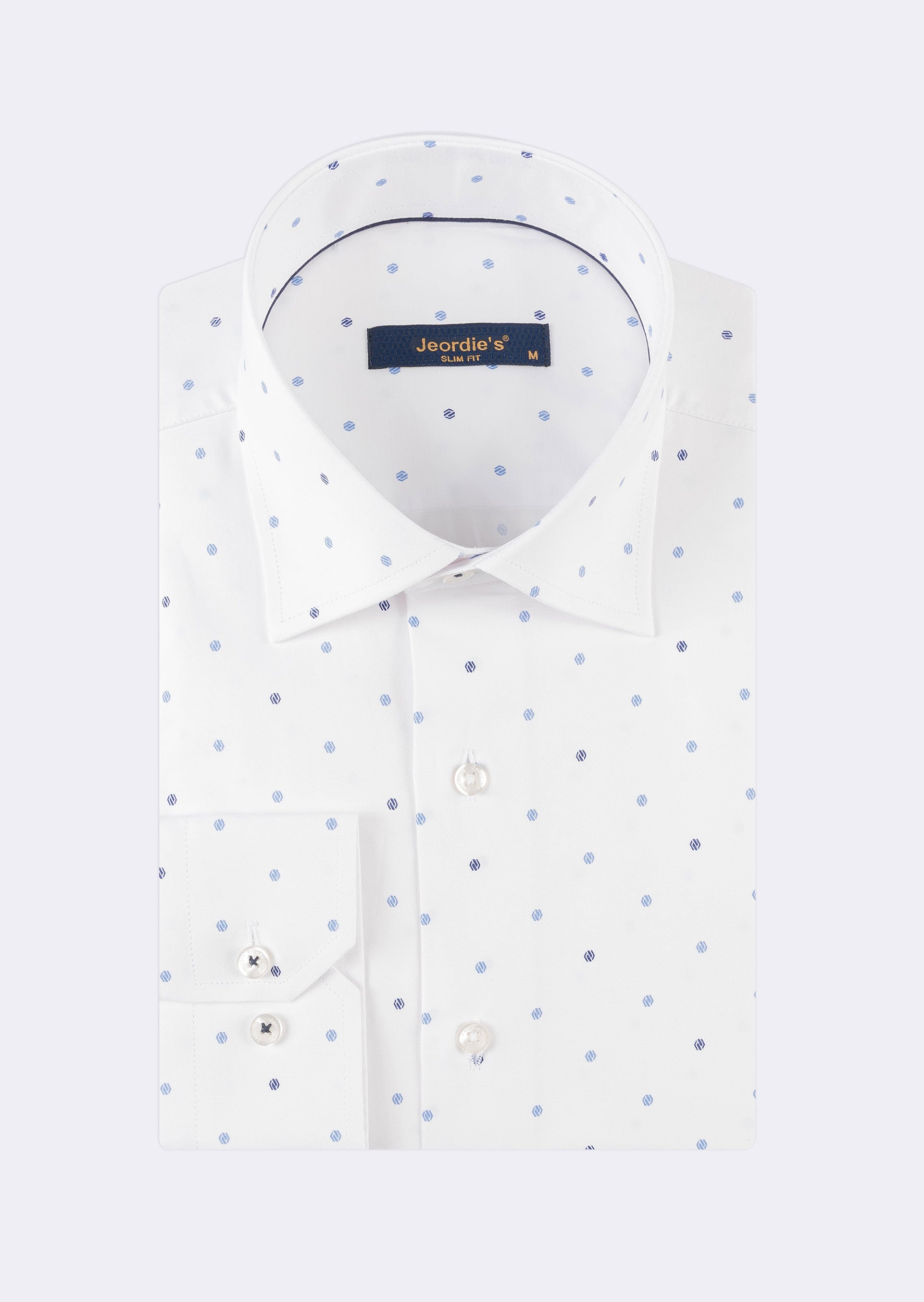 White - Navy Long Sleeve Shirt