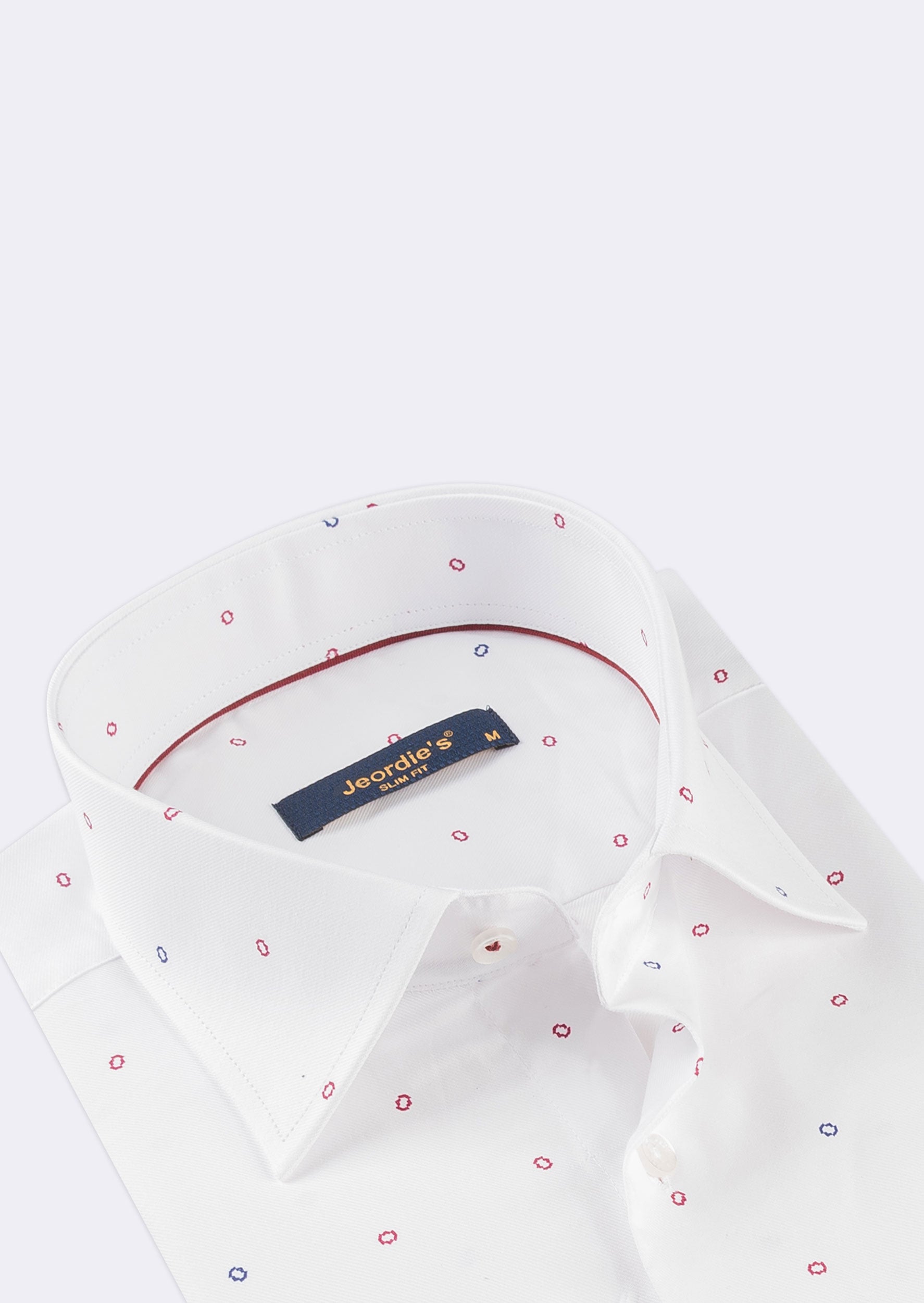 White - Burgundy Long Sleeve Shirt