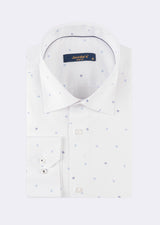 White - Navy Long Sleeve Shirt