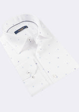 White - Navy Long Sleeve Shirt