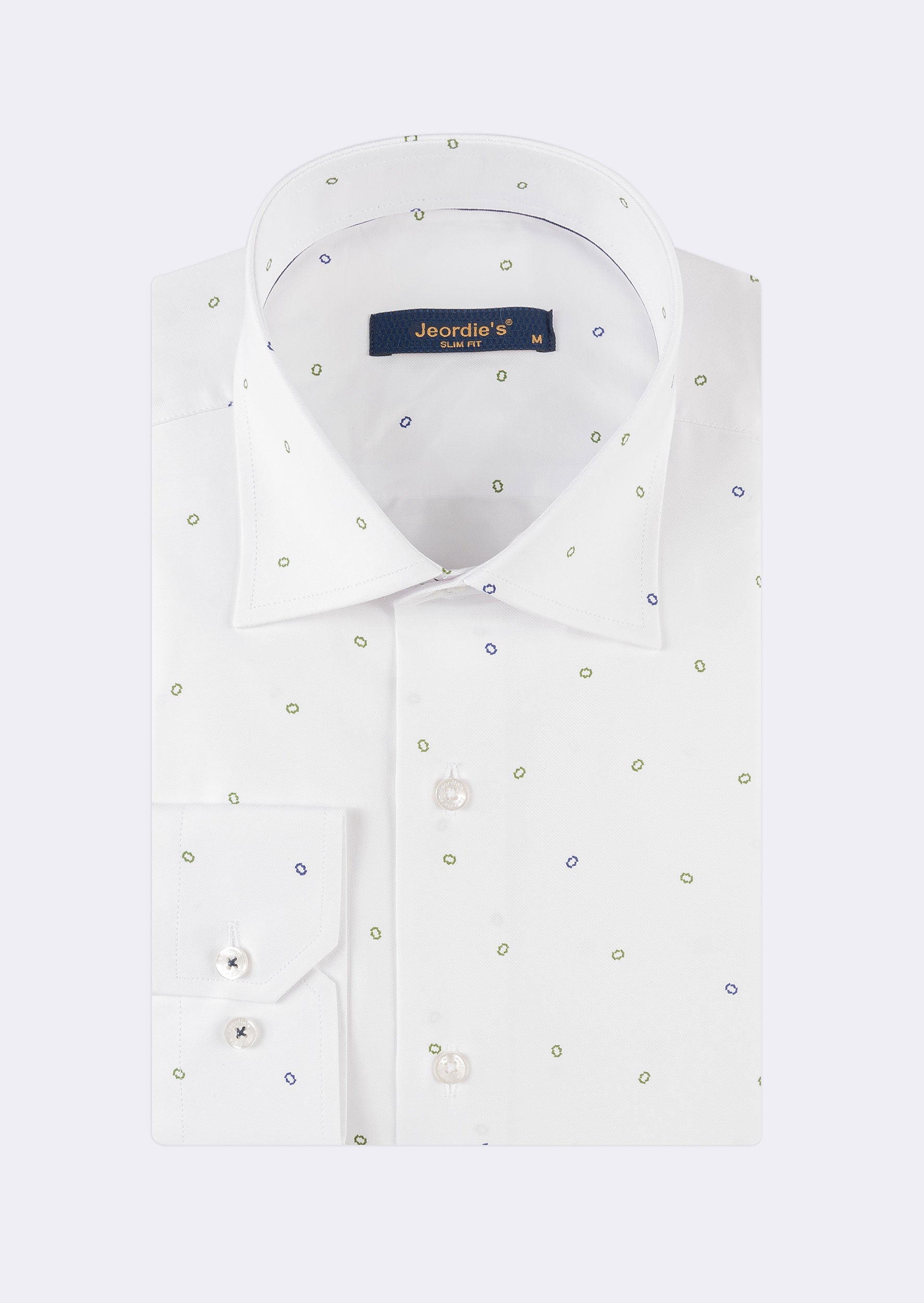White - Green Long Sleeve Shirt