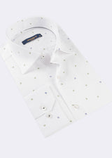 White - Green Long Sleeve Shirt