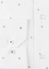 White - Green Long Sleeve Shirt