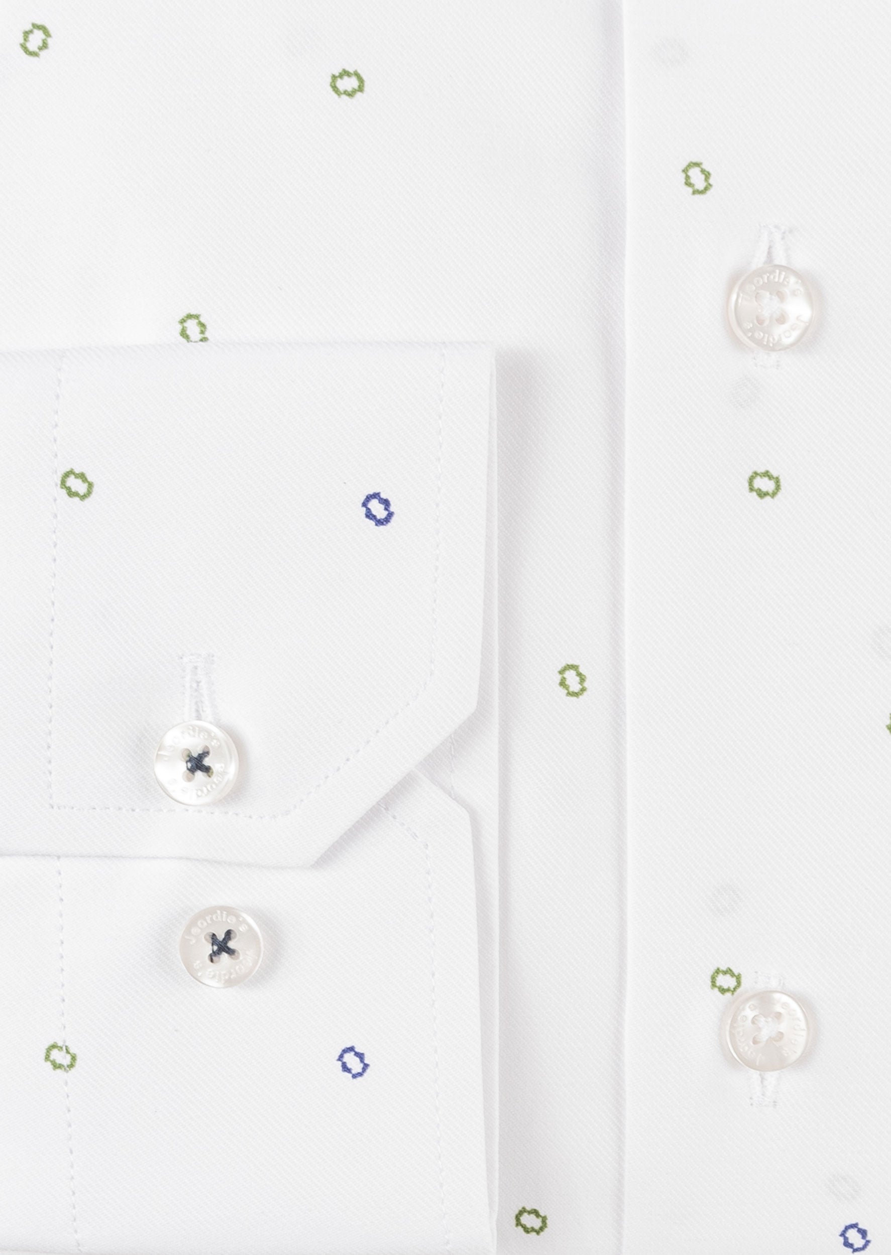 White - Green Long Sleeve Shirt